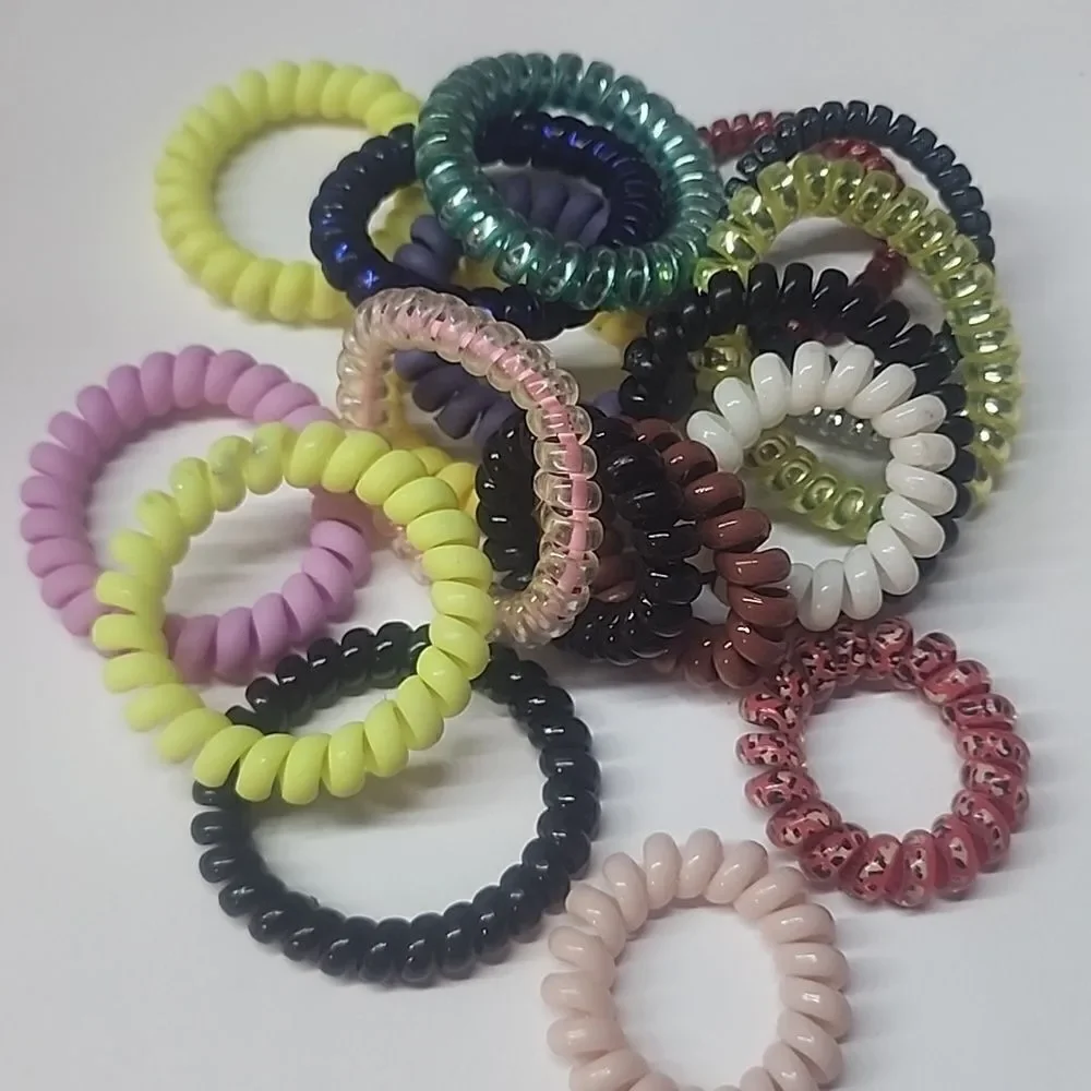 Spiral Hair Ties Lot of 19